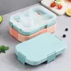 Servies 6 rooster lunchbox afdichting lekvrij fruitsalade Bento draagbare opslag voor picknick school kantoor volwassen kinderen