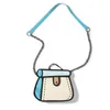 걸스 가방 여름 나일론 캐주얼 한 호스프 애니메이션 이미지 어깨 가방 핸드백 퓨과 가방 크로스 바디 여성 가방 240322