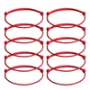 チャームブレスレット10 PCS RED STRING BRACELET BRAID ROPE WRISTBAND JEWELRY手作り織りバングルドロップ