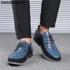 Zapatos casuales Botas de cuero Hombres Invierno Hombre Diseñador de moda Tobillo 48 Tallas grandes Zapatos De Hombre