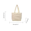 Totes 2024 Nylon Shopping Bag Quilted Handbag Solid Color Versatile Shoulder Book For Women Girl