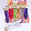 Atacado 24pcs Frutas Sabor Lip Gloss Vitamina E Transparente Hidratante Lip Gloss Crianças Meninas Lip Oil Kawaii Lips Care em massa L39o #