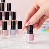 5 pz 5 ml/10 ml/15 ml Bottiglie vuote di smalto per unghie in vetro trasparente con tappo a pennello Contenitori riutilizzabili per nail art Lip Golss Campione liquido B9VJ #