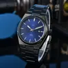 2024menser Kvinnor Tissotitys 1853 Titta på designer Luxury Quartz Movement Watches Qualit Size 42mm Rostfritt stål Rem Sapphire Orologio Men PRX Handsur 518