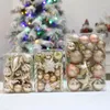 Feestdecoratie Kerstballen Ornamenten Set Boom Hangende Hanger Decors 2024 Navidad Jaarcadeau Woondecoratie Benodigdheden