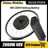 Cykel 48V 2000W 1500W 1000W Ebike Kit Brushless Hub Motorhjul med batteri 20Ah Ebike Conversion Kit Cycling Parts Mtb EU Stock