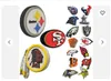 Titanium Sport Accessories Recent PICK YOUR TEAM Fan Chain Necklace Foam Magnet - 2 In 1 3D necklace