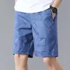 Hoge kwaliteit herenshorts Casual grote maat broek Amerikaanse stijl Cargo onder de knie Golf Lichtgewicht rijbroek Sport 240315