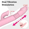 2 em 1 lambendo vibradores clitóris estimulador gspot poderoso aquecimento vibração vibrador varinha feminino mamilo clit adulto brinquedos sexuais 240320