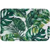 Tapis Feuilles Vertes Tapis De Bain Antidérapant Plantes Tropicales Fleur Coussin De Pied Flamants Roses Chambre Paillasson Floral Cuisine Tapis Tapis De Sol Maison