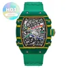 RM Racing Relógio de Pulso RM67-02 Ntpt Fibra de Carbono Quartzo Titânio Metal Dial Máquinas Cronógrafo Mundialmente Famoso