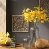 Kwiaty dekoracyjne sztuczna gałąź symulacja kwiatowa: żelaza Rozmiar: 71 cm impreza jedwab 1PC Patio Patio Imitacja hortensja