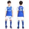 Piłka nożna Kids Kids Personalized Soccer Set Custom Polyester Mundur, oddychający trening dla chłopca 240320