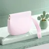 Borse portaoggetti Borsa organizer per auricolari Portamonete in silicone multifunzionale per donne Portamonete portatile in tinta unita per ragazze