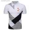 Men's Polos N7 Mass Effect New Men Summer Hot Sale Fashion Popular Three Color Stitching Polo Shirts Shorts Sleeve Comfortable Harajuku Tops L240320