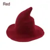 BERETS2024 EST WOMEN MODENT WITCH WOOL HAT FOLDABLE COSTUME SHARK SHARK FELD HALLOWEEN PARTY HATS WARE CAP