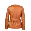 도매 플러스 크기의 여성 가죽 재킷 겨울 봄 가을 단색 긴 소매 얇은 슬림 코트