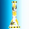 Heady Glass Bongs Hookah/High End Glass Ghohah Pot、ミツバチ、明るい家の装飾、水ギセルパイプ、7.9インチ