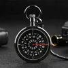 Pocket Watches Vintage Creative Turntable Dial Quartz Pocket Luxury Fashion Snake Fob Chain Pendant Clock Man Retro Pocket Timepiece Gift L240322