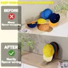 Kancalar Kurulum Kapağı Tutucu Yok Akrilik Tepe Şapka Depolama Beyzbol Caps Kapasitesi için Standartlar Masaüstü Ekran Sahipleri Slip Anti-Slip ile