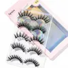 50pcs HC493 3D Faux Mink Cabelo Cruz Falsos Olhos 5/10 Pares Lg Eye Les Handmade Grosso Maquiagem Ferramentas Extensi de Beleza H3Jo #