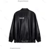 Куртка Bale, дизайнерская мужская кожаная мотоциклетная куртка, осенне-зимняя новая свободная мода, теплое кожаное пальто с надписью на спине