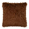 Pillow Fashion Long Hair Feather Princess Fleece Cover Case Bedside Seat Chair Sofa Office Waist