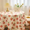 Table Cloth 2024 Mantel Pvc Redondo Antimanchas Impermeable Tela Round Desk Kitchen Decor Cover