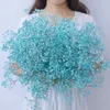 Dekorativa blommor över 2000 Blue Torked Baby's Breath Bouquet Perfekt för heminredning Bröllop Diy Floral Projects Christmas