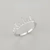 Cluster Rings S925 Sterling Silver Niche Design Feeling Crown Ring Female Fashion Personality Sentiment