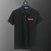 Designer Fashion Top High Quality Business Clothing broderade krage detaljer Kort ärm Polo Shirt Men's Tee M-3XL