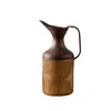 Vasen, dekorative antike Blumenvase im Ewer-Stil, Metall, Gold