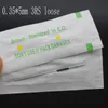 500pcs stérilisé 0.35x50mm 3RS aiguille de tatouage de sourcil traditionnel pour les machines de tatouage d'eyeliner de lèvres de maquillage permanent 13vP #