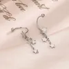 Boucles d'oreilles pendantes à la mode avec nœud/étoile, glands à vis, clous, bijoux pour dames