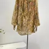 Blouses pour femmes Est 2024 Collection automne Pure soie printemps imprimé Paisley chemisier à manches longues hauts