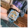 Bag PU Leather Shoulder Women 2024 Girls Purses And Handbags Baroque Style Angel Relief Designer Female Shoppers Casual Wallets