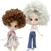 ICY DBS Blyth Doll Afro Hair JOINT Body White Skin Neo 16 BJD Ob4 Anime Girl 240311