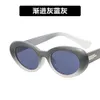 2 PCS Fashion Luxury Designer Jennies Oval Solglasögon av samma stil 2022 Nya koreanska kvinnors högklassiga känsla i Sunglasses Street