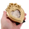 Frames European Heart-shaped Resin Po Frame Table Hanging Wall Wedding Ornaments Vintage Decor Desk Picture Display Style