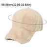 Ball Caps Fashion Winter Women Plush Solid Colour Casquette Men's Outdoor Sports Casual Warm Ear Protection Adjustable Baseball Cap Gorras