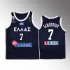 Anpassade NCAA Giannis Antetokounmpo 34 Baskettröjor Grekland Hellas National Team 13 Antetokounmpo Shirts XS-4XL Men Women Youth