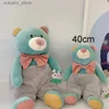 Gevulde pluche dieren 40 cm Schattige beer Konijn Kussen Knuffel Zacht knuffelspeelgoed Cartoon dier Kawaii spullen Poppen Halloween Verjaardagscadeaus voor kinderen Meisjes L240320