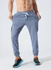 Lu Pantaloni sportivi da uomo Pantaloni asciutti Cool Feeling Pantaloni larghi e intrecciati per fitness e tempo libero con piede piatto elastico