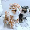 Animais de pelúcia de pelúcia realista gato brinquedos de pelúcia kawaii simulação animal decoração de casa reallylife gato boneca adorável macio plushies brinquedos para crianças presente l240320