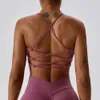 Sexig Sports Bra Gym Top Women Training Running Back Cross Yoga Stretch Underwear Fitness Pushup Workout 240319