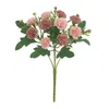 Decorative Flowers Weatherproof Artificial Blooms Realistic Carnation Branch With Stem 10 Head Faux Flower Decoration For Home Wedding