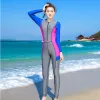 Suits Long Sleeve Front Zipper Diving Suit Women Wetsuit Full Body Swimsuit Rashguard One Piece Ternos Surfing Combinaison De Surf