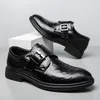 Casual Shoes Autumn Black Men Slip On Business Moccasins Breathable Italian Leather Loafer Driving