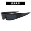 2 PCS Fashion Luxury Designer Outdoor Cycling Driving Sports Glasses Solglasögon Personliga Millennium Solglasögon Y2K Technology Trend Fashion Solglasögon L1RI