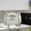 Shoulder fashion bag manufacturers shocked prices New Postman Bag Made of genuine leather with diamond grid chain antique cute cross underarm bag